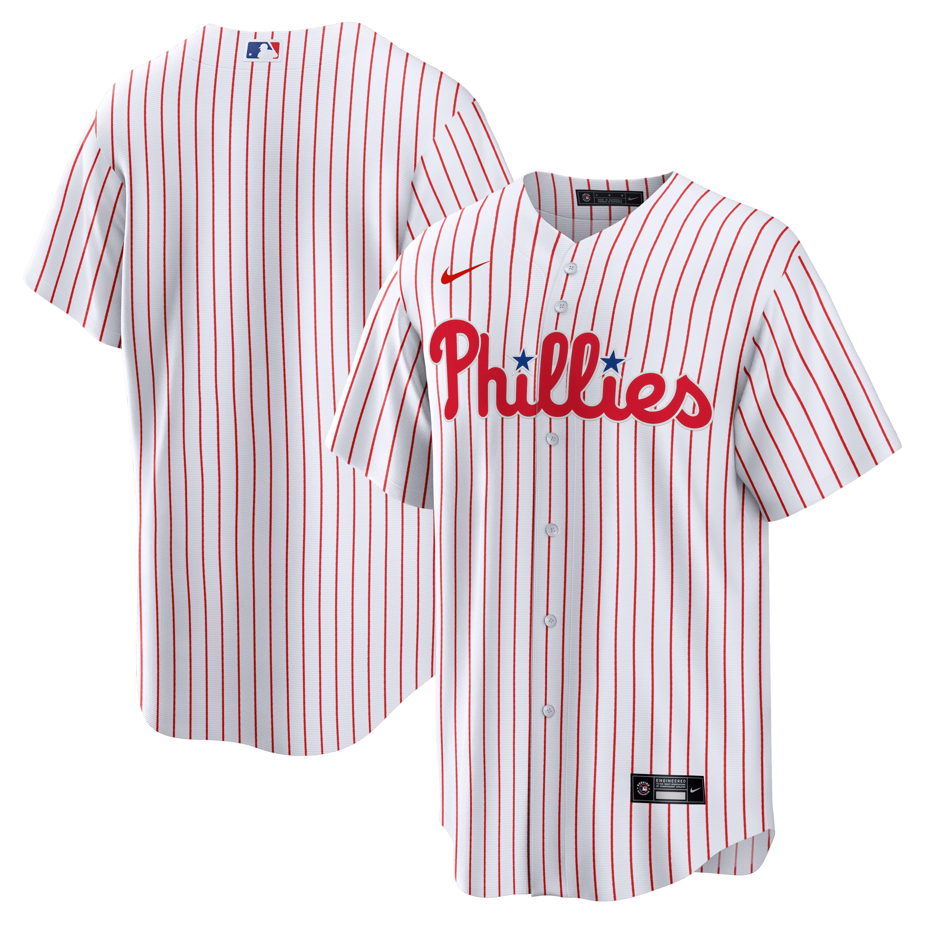 Philadelphia Phillies White Home Big & Tall Replica Jersey