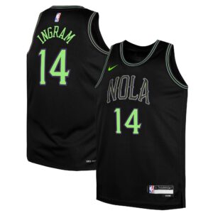 Youth New Orleans Pelicans Brandon Ingram  Black 2023/24 Swingman Replica Jersey - City Edition