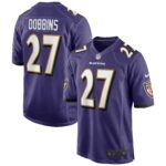 J.K. Dobbins Baltimore Ravens Game Jersey - Purple