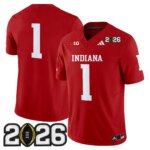 Team #1 Ndiana Hoosiers IND 2026 CFP Final Patch Vapor Limited Jersey V2 - All Stitched