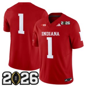 Team #1 Ndiana Hoosiers IND 2026 CFP Final Patch Vapor Limited Jersey V2 - All Stitched