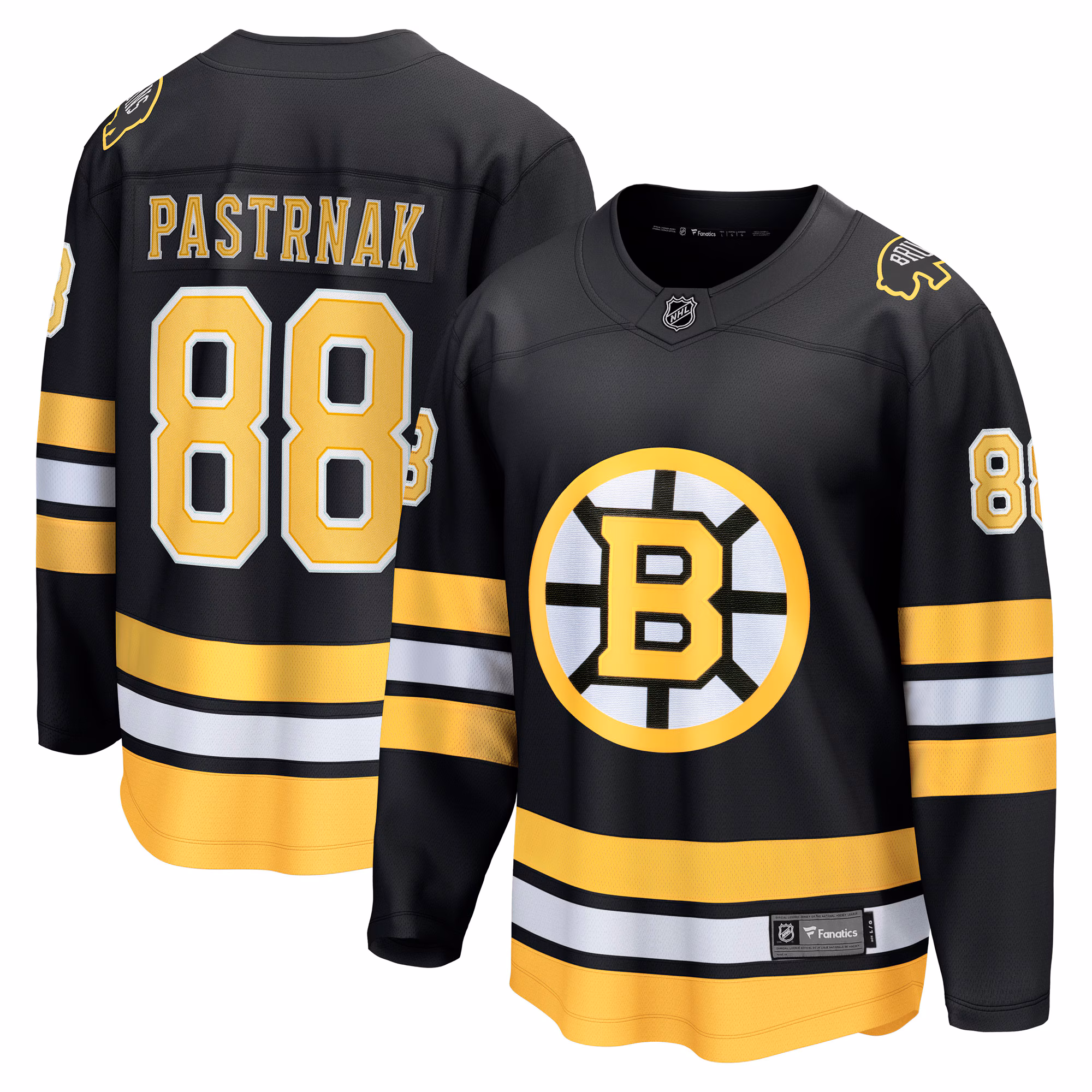Boston Bruins David Pastrnak #88 Fanatics Black Home Breakaway Player Jersey