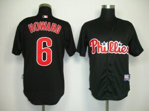 Philadelphia Phillies #6 Ryan Howard Black Stitched Jersey
