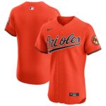 Baltimore Orioles Orange Alternate Vapor Premier Elite Patch Jersey