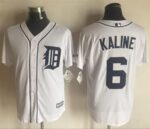 Detroit Tigers #6 Al Kaline White New Cool Base Stitched Jersey