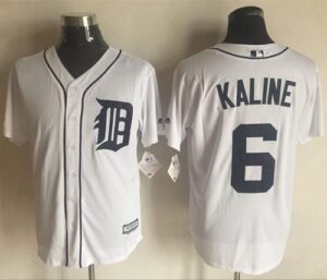 Detroit Tigers #6 Al Kaline White New Cool Base Stitched Jersey