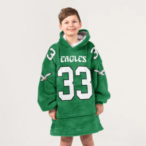 Kid C.D 33 Philadelphia Football Unisex Blanket Hoodie