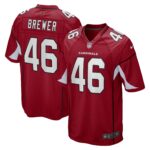 Aaron Brewer Arizona Cardinals  Game Jersey - Cardinal