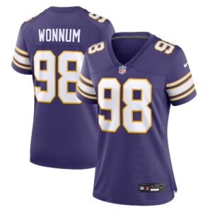 D.J. Wonnum Minnesota Vikings  Women's Classic Player Game Jersey - Purple