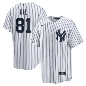 New York Yankees Luis Gil #81 White Home Replica Jersey