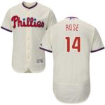 Philadelphia Phillies #14 Pete Rose Cream Flexbase Collection Stitched Jersey