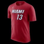 Bam Adebayo Jordan Brand Statement Red Name & Number Tee