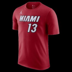 Bam Adebayo Jordan Brand Statement Red Name & Number Tee