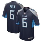 Nick Folk Tennessee Titans Team Game Jersey -  Navy