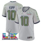 Cooper Kupp #10 Seattle Seahawks 2025 Rivalries Super Super Bowl LX Patch Vapor Limited Jersey