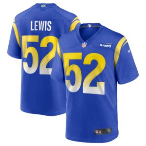 Terrell Lewis Los Angeles Rams  Game Jersey - Royal