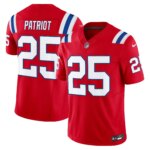 Patriot #25 New England Patriots Throwback Vapor Limited Jersey - All Stitched