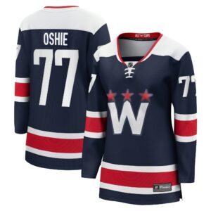 TJ Oshie Washington Capitals Women's 2020/21 Alternate Premier Breakaway Player Jersey - Navy