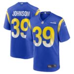 Quindell Johnson Los Angeles Rams  Home Game Jersey - Royal