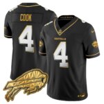 James Cook #4 Buffalo Bills BUF 2025 "Rivalries" Gold Vapor Limited Jersey - All Stitched