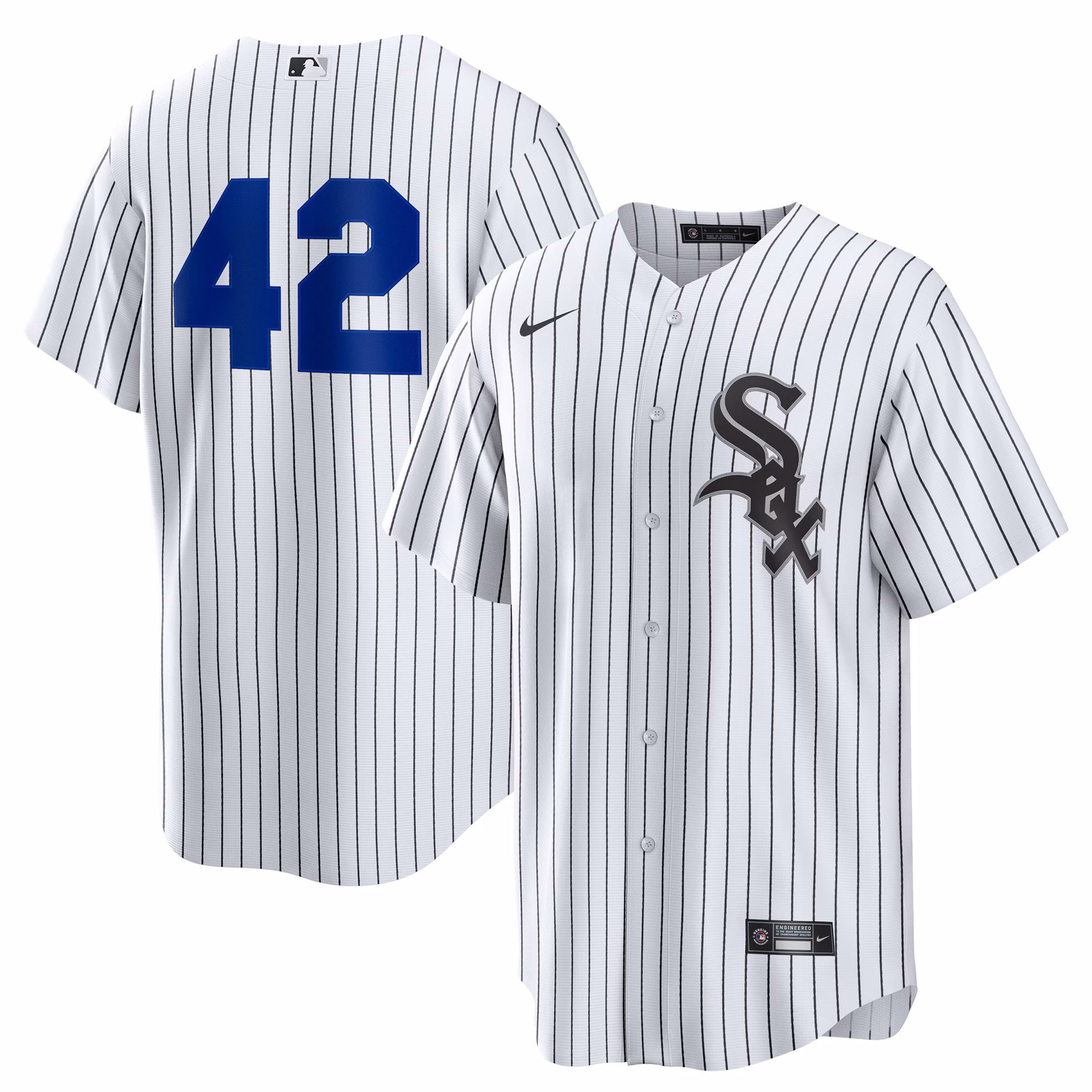 Men's Chicago White Sox White Home  2025 Jackie Robinson Day Replica Jersey