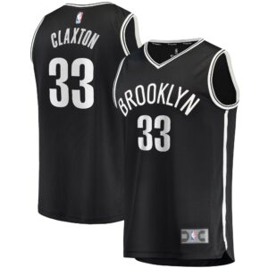 Nicolas Claxton Brooklyn Nets  Fast Break Player Jersey - Icon Edition - Black