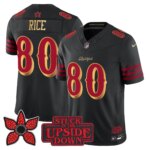 Jerry Rice #80 San Francisco 49ers Rivalries x Stranger Things Vapor Limited Jersey - All Stitched