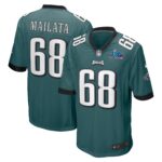 Mailata Philadelphia Eagles  Super Bowl LVII Patch Game Jersey - Midnight Green