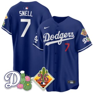 Blake Snell #7 Los Angeles Dodgers Spring Training Vapor Limited Jersey - All Stitched