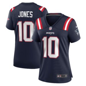 Mac Jones New England Patriots  Women's Player Game Jersey - Navy
