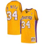 Shaquille O'Neal Los Angeles Lakers Mitchell & Ness Hardwood Classics 1999/00 Swingman Jersey - Gold