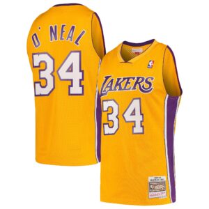 Shaquille O'Neal Los Angeles Lakers Mitchell & Ness Hardwood Classics 1999/00 Swingman Jersey - Gold