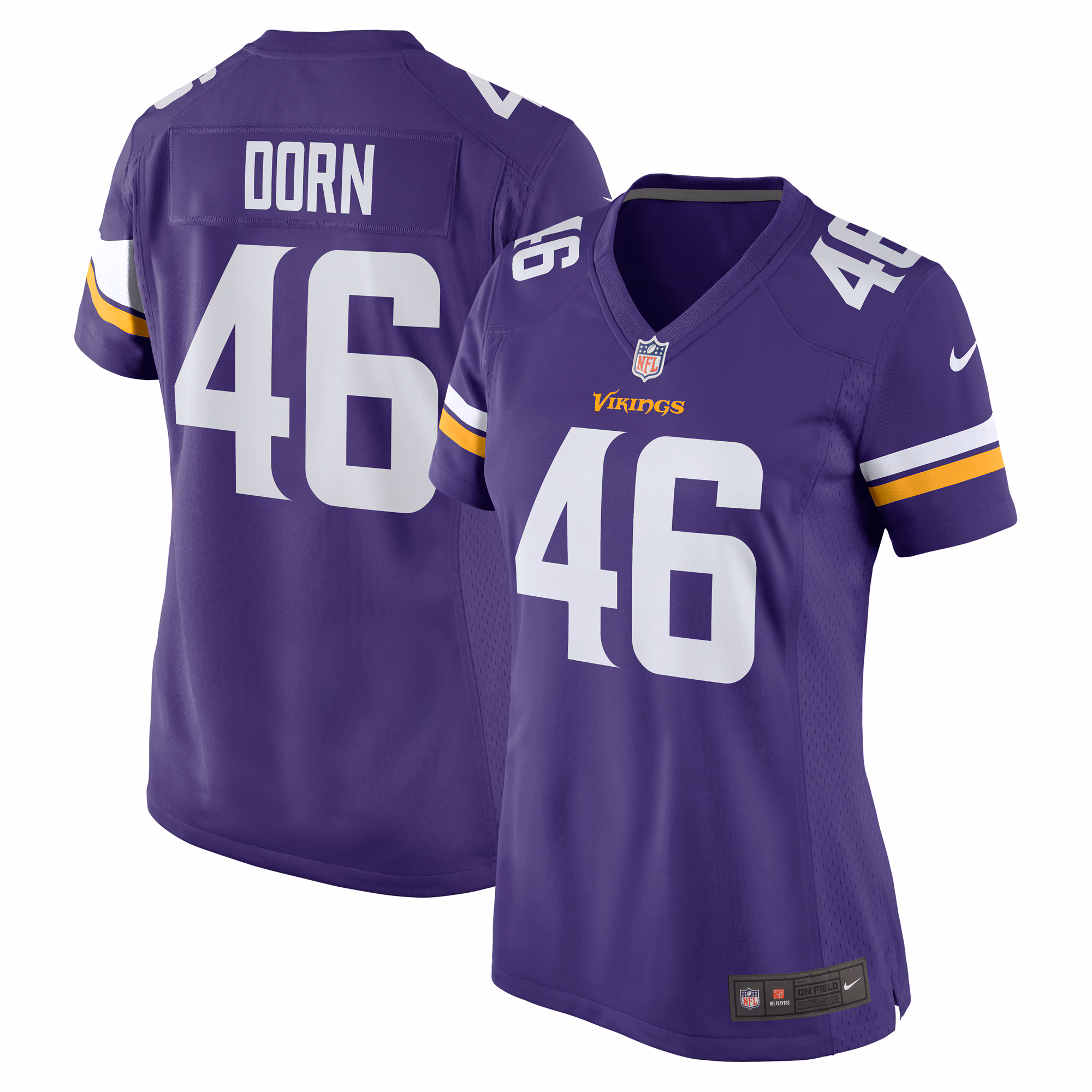 Myles Dorn Minnesota Vikings Women's Game Jersey - Purple