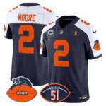 D.J. Moore #2 Chicago Bears CHI Dick Butkus Patch Throwback Vapor Limited Jersey - All Stitched