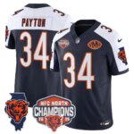 Walter Payton #34 Chicago Bears CHI 2025 NFC North Champions Patch Jersey V2 - All Stitched