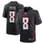 Youth Atlanta Falcons Kyle Pitts Sr. #8 Black Game Jersey