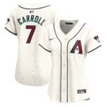 Women's Arizona Diamondbacks Corbin Carroll #7 White Home Limited Player Jersey