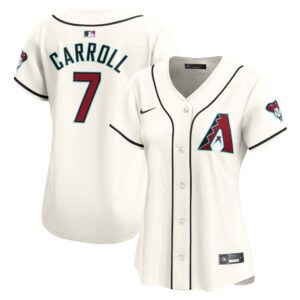 Women's Arizona Diamondbacks Corbin Carroll #7 White Home Limited Player Jersey