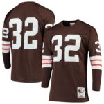Jim Brown Cleveland Browns  1964 Authentic Throwback Retired Player Jersey - Brown