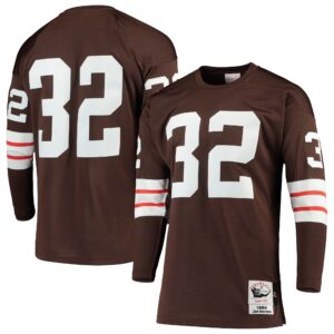 Jim Brown Cleveland Browns  1964 Authentic Throwback Retired Player Jersey - Brown