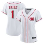 Women's Cincinnati Reds  White #1 Bride Home Replica Jersey