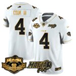 James Cook III #4 Buffalo Bills BUF 2025 Bills Mafia Patch Gold Vapor Limited Jersey - All Stitched