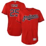 Cleveland Indians #25 Jim Thome Red Flexbase Collection Stitched Jersey
