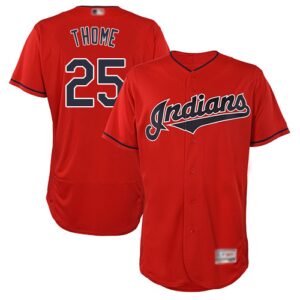 Cleveland Indians #25 Jim Thome Red Flexbase Collection Stitched Jersey