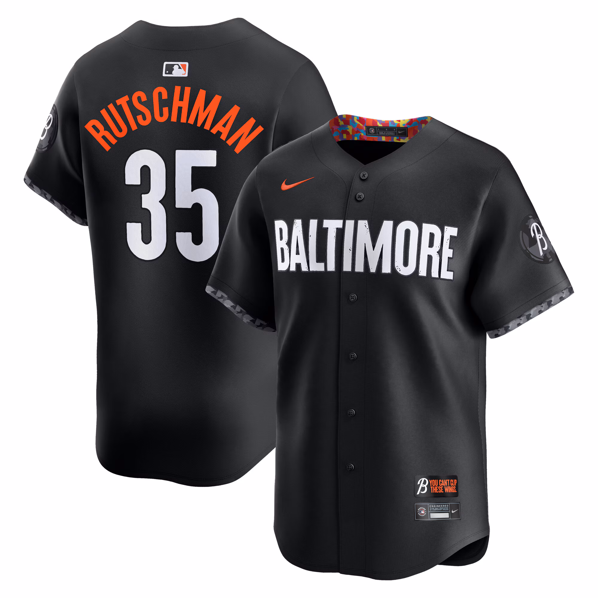 Baltimore Orioles Adley Rutschman #35 Black City Connect Limited Player Jersey