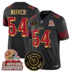 Fred Warner #54 San Francisco 49ers SF 2025 "Rivalries" 5x Champions & Faithful To The Bay Patch Vapor Limited Jersey - All Stitched
