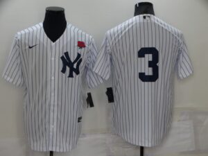 Men's  New York Yankees #3 Babe Ruth White Cool Base Stitched Jersey