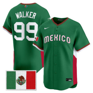 Taijuan Walker #99 Mexico Baseball 2026 World Baseball Classic Home Stadium Jersey - Green