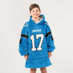 Kid 17 Carolina Football Unisex Blanket Hoodie
