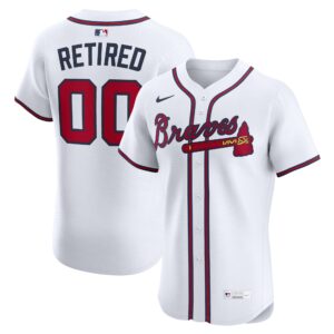 Atlanta Braves White  Home Elite Pick-A-Player Retired Roster Jersey